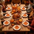 thumbnail image 4 of Thanksgiving Disposable Paper Napkin Vintage Style Plaid Print 24Pcs Holiday Tableware for Home Party Picnic Camping, 4 of 6