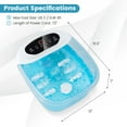 thumbnail image 2 of Gymax Foot Spa Massager Foot Bath Soak Tub with Heat Bubble Massage Beads Blue, 2 of 10