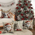 thumbnail image 5 of Noothes 4-Piece Christmas Cushion Covers Set with Soft Velvet, Cozy Holiday Pillowcases for Sofa and Seasonal Home Decor, Durable Festive Gift Set, 5 of 6