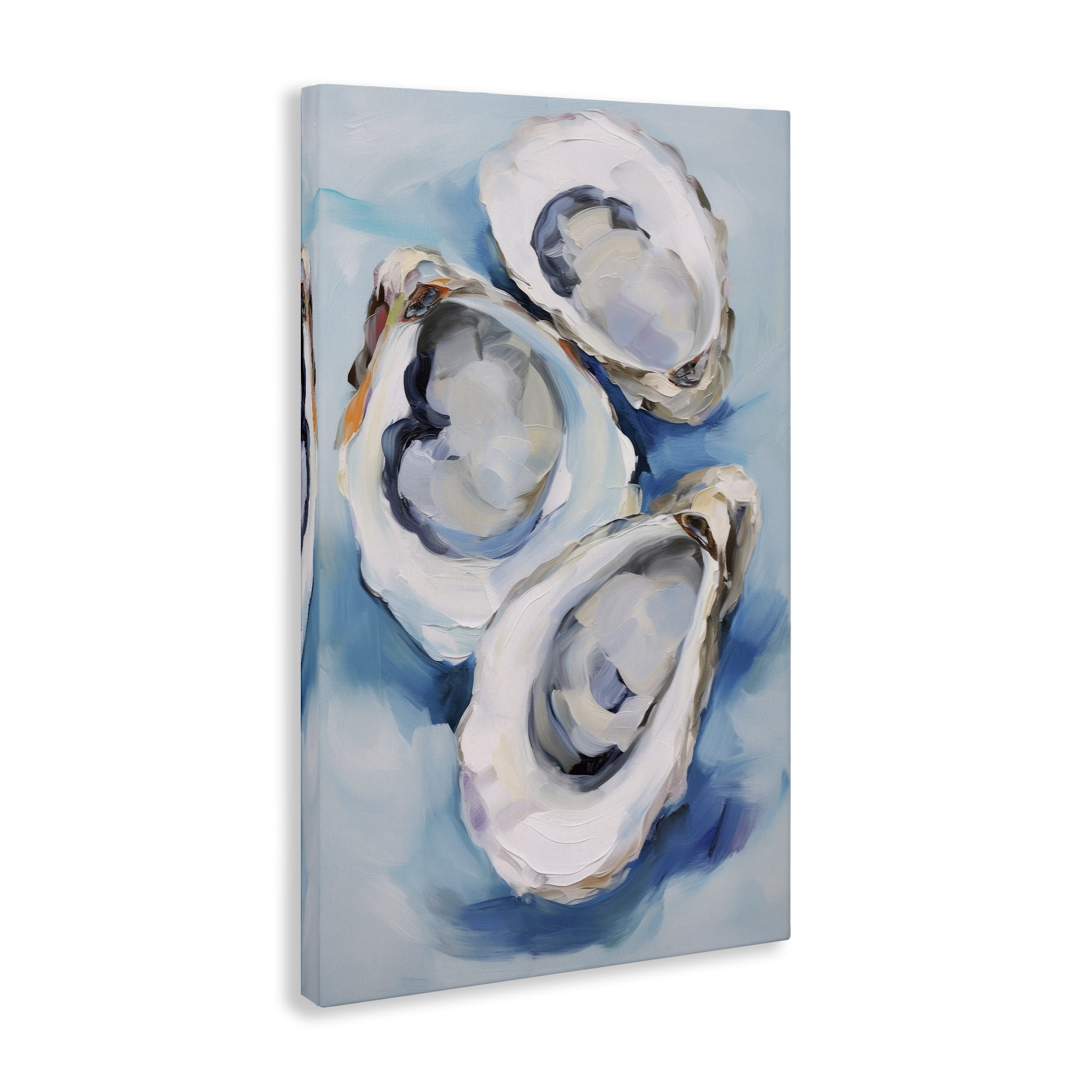 Stupell Industries Oyster Shell Trio Animals & Insects Painting Gallery Wrapped Canvas Art Print Wall Art, 20 x 30