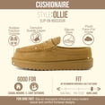 thumbnail image 2 of Cushionaire Ollie Cozy Genuine Suede Clogs for Women, Comfortable Slip-On Mule Loafers with Faux Fur Lining, Memory Foam Cushioning and Durable Rubber Sole, 2 of 28