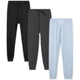 thumbnail image 2 of Sweet Hearts Girls' Sweatpants - Super Soft Athletic Performance Joggers: (3 Pack), 2 of 7