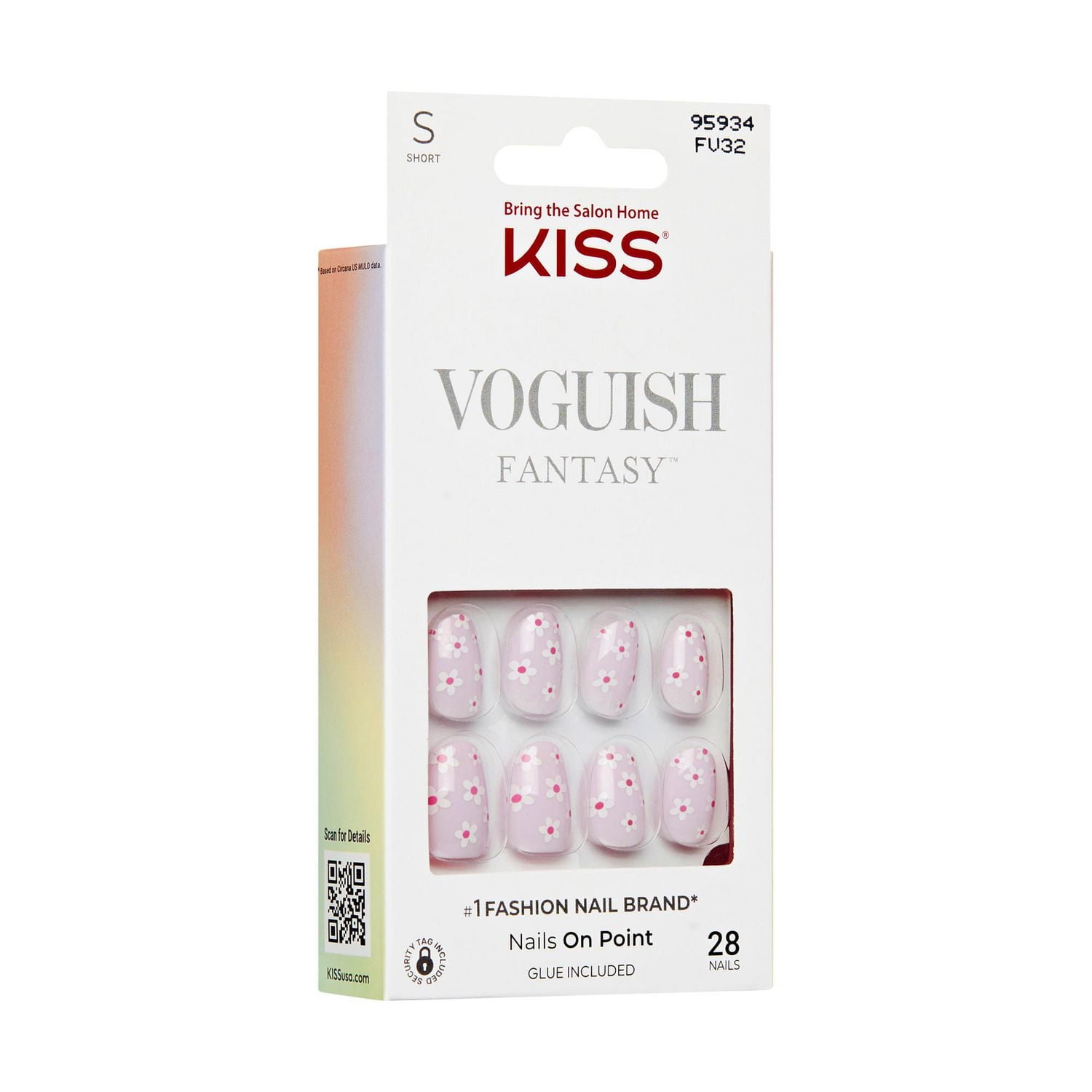 KISS Voguish Fantasy - Faux ongles - Luminaire - Ovale - Court - 28 pièces KISS Voguish Fantasy