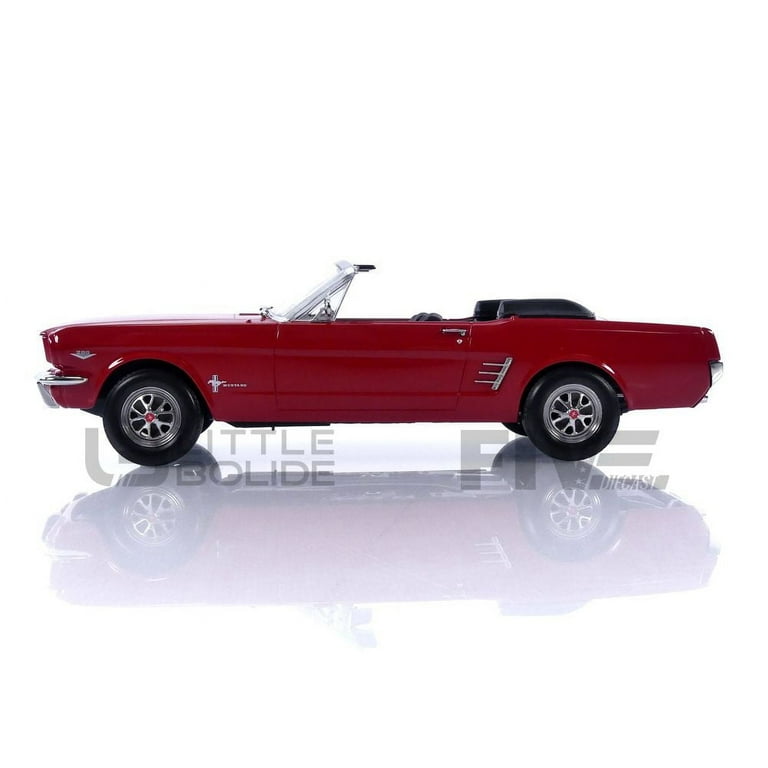 1966 Ford Mustang Convertible Signal Flare Red 1/18 Diecast