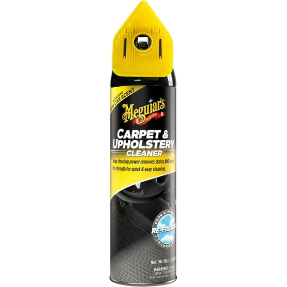 Carpet & Upholstery Cleaner - Spray, Pro-Strength Spot Cleaner for Carpet & Upholstery,Fights Odors, New Car Scent, 19 Oz Aerosol