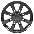 thumbnail image 2 of OE Wheels CA82 22 Inch Rims and Tires Fit Escalade Style 6x139.7 22x9 Gloss Black - Hollander 5409 - Eagle Sport AS 285/45-22 (Set of 4), 2 of 5