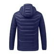 thumbnail image 7 of lkfuzj Women and Men Heated Hoodie Coat with 21 Heating Zones,Unisex Heated Warm Outerwear Without Battery Pack,Four Control USB Charging Puffer Jacket For Outdoor Riding Skiing Fishing - Blue, 7 of 7