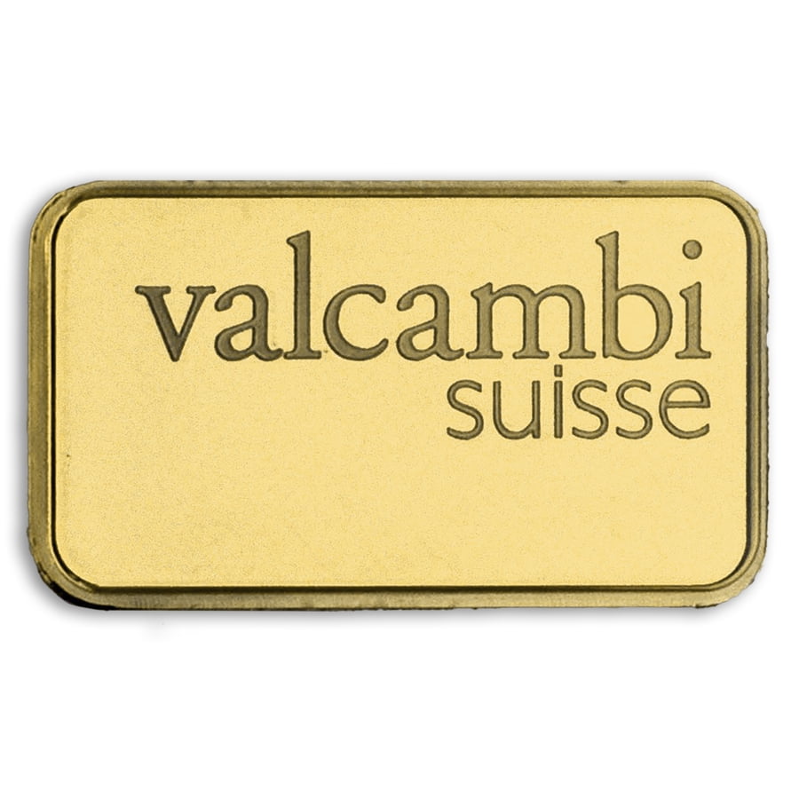 5 gram Gold Valcambi Bar w/ Assay