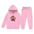 thumbnail image 6 of Girls 2 Piece Outfits Sweatsuit Long Sleeve Hoodie Sweatshirt and Sweatpant Kids Clothing Sets 2-14 Years, 6 of 6