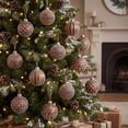 thumbnail image 5 of Shatterproof Christmas Ornaments Painted Vintage Tree Hanging Baubles Decorative Gift Set Holiday Party Brown 12 Pack, 5 of 8