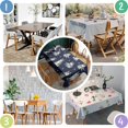 thumbnail image 5 of Siberian Husky Rectangle Tablecloth 60"x120",Waterproof Polyester Rectangle Table Cloth, Wipeable Spillproof Polyester Tablecloth for Dining, Camping, Indoor and Outdoor, 5 of 6