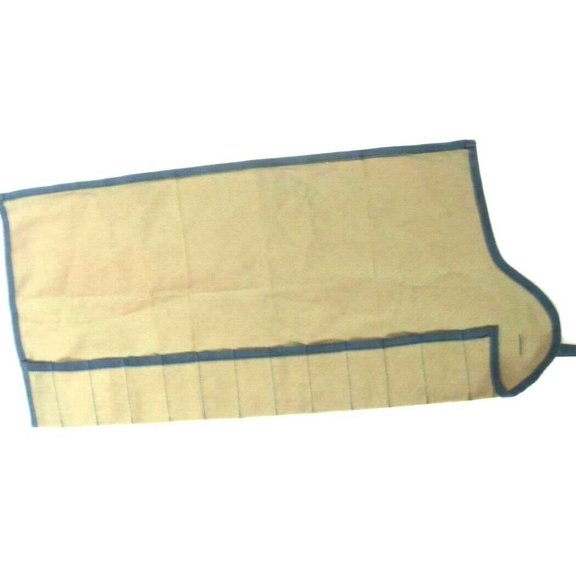 12 Pocket Lightweight Canvas Tool Roll for Gouges, Chisels, Carpenters, Electricians, Mechanics, Handyman and more