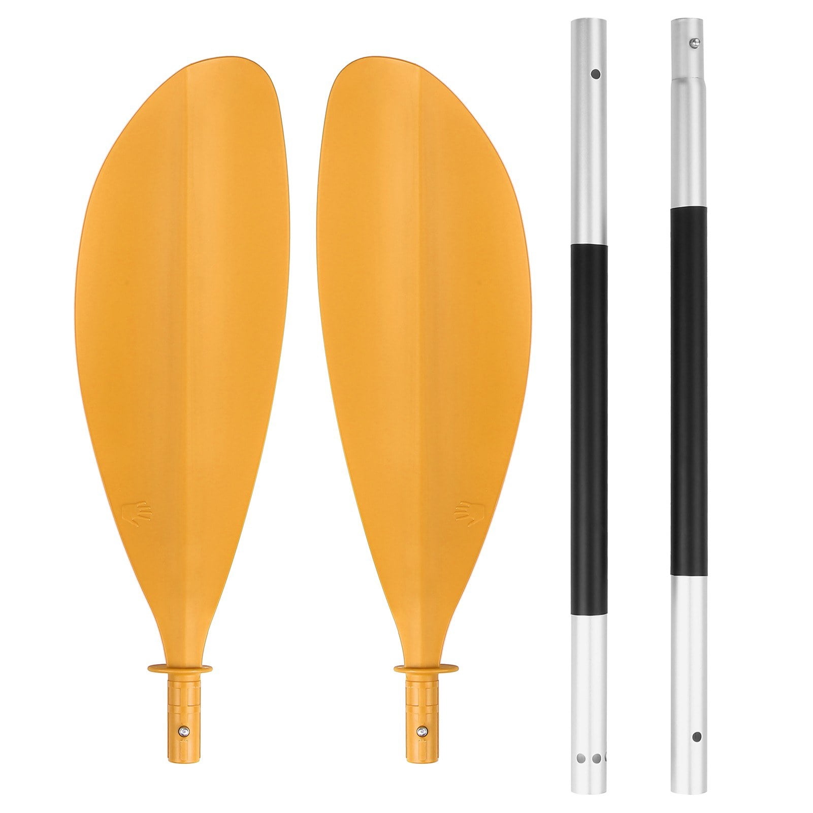 4-Piece Asymmetrical Kayak Paddle Set with Quick Release