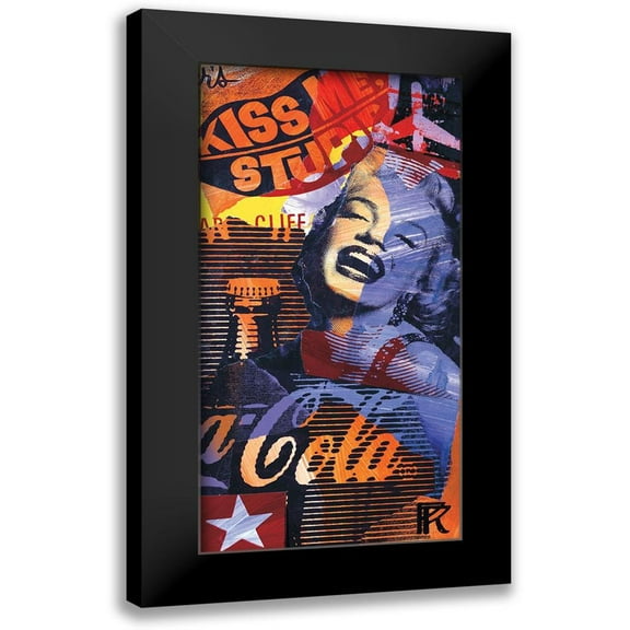 Raynal, Paul 9x14 Black Modern Framed Museum Art Print Titled - Kiss me stupid