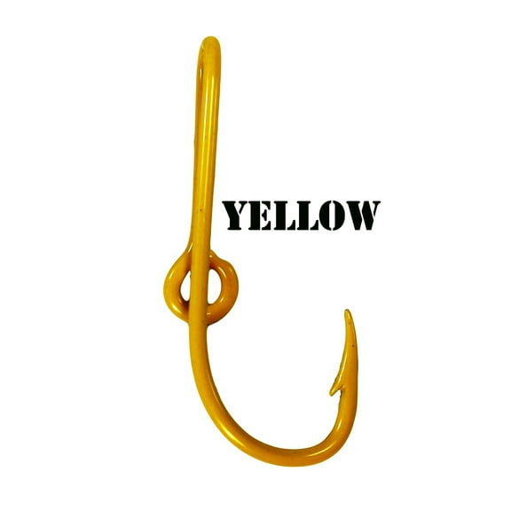 Eagle Claw Hat Hook Yellow Fish hook for Hat Pin Tie Clasp or Money Clip Cap Fish Hook