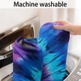 thumbnail image 5 of Blue Purple Tie Dye Pattern Bathroom Rugs Mat,Non Slip Microfiber Bathroom Rug,Rubber Backing,Soft Bathroom Mats for Bathroom Floor,Tub and Shower,17x27in(43x68cm), 5 of 5