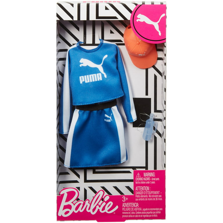 Puma Branded Outfit For Barbie Doll With 2 Accessories -