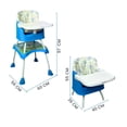 thumbnail image 4 of Silla Alta The Baby Shop The Baby Shop con Bandeja y Cinturón de 5 puntos Azul, 4 of 8