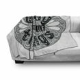 thumbnail image 3 of Enjoy the Little Things Soft Flannel Fleece Blanket, Greyscale Expression Lettering with Swirls and Teardrops, Cozy Plush for Indoor and Outdoor Use, 70" x 90", Grey Black and White, by Ambesonne, 3 of 6