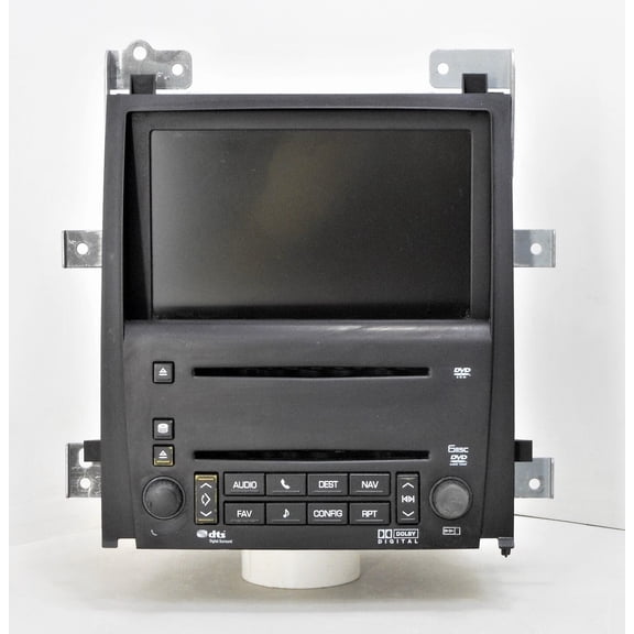 Pre-Owned 2009 Cadillac Escalade AM FM Navigation DVD 6 Disc CD Player Radio OEM - Verify Specific Vehicle Fitment In Description - (Good)