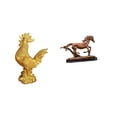 thumbnail image 1 of Escultura de pollo de resina, figura de animal, estatua de caballo en miniatura coleccionable con detalles realistas y forma única. Ideal para sala de, 1 of 8