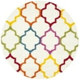 thumbnail image 3 of SAFAVIEH Yadira Geometric Quatrefoil Kids Shag Runner Rug, Ivory/Multi, 2'3" x 5', 3 of 7