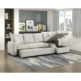 thumbnail image 3 of Lexicon Dimitri 2-Piece Microfiber Sectional with Right Chaise in Ice, 3 of 13