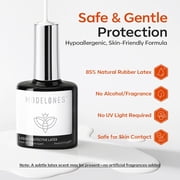 modelones Liquid Latex for Nails, 15 ml Peel Off Nail Polish Barrier with Stick, Fast Dry Cuticle Guard, Protector for Fingers