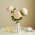 thumbnail image 3 of Artificial Peony Silk Flowers Fake Glorious Flower Bouquets for Wedding Party Bridal Home Decoration, 3 of 8