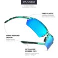 thumbnail image 2 of Xagger Polarized Lightweight UV400 Wrap Around Sport Sunglasses for Men Women Baseball Softball Running Glasses, 2 of 6
