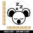 thumbnail image 2 of Sleepy Koala Head Self-Inking Rubber Stamp Ink Stamper - Black Ink - Large 1-1/2 Inch, 2 of 7