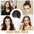 thumbnail image 2 of 2 Pcs Pics Courts pour Femmes, Postiches Mi-Cuisses, Embout Synthétique pour Volume Ajouté, Extensions de Cheveux à Clipser, Pics Naturels pour la Couverture, 2 of 8