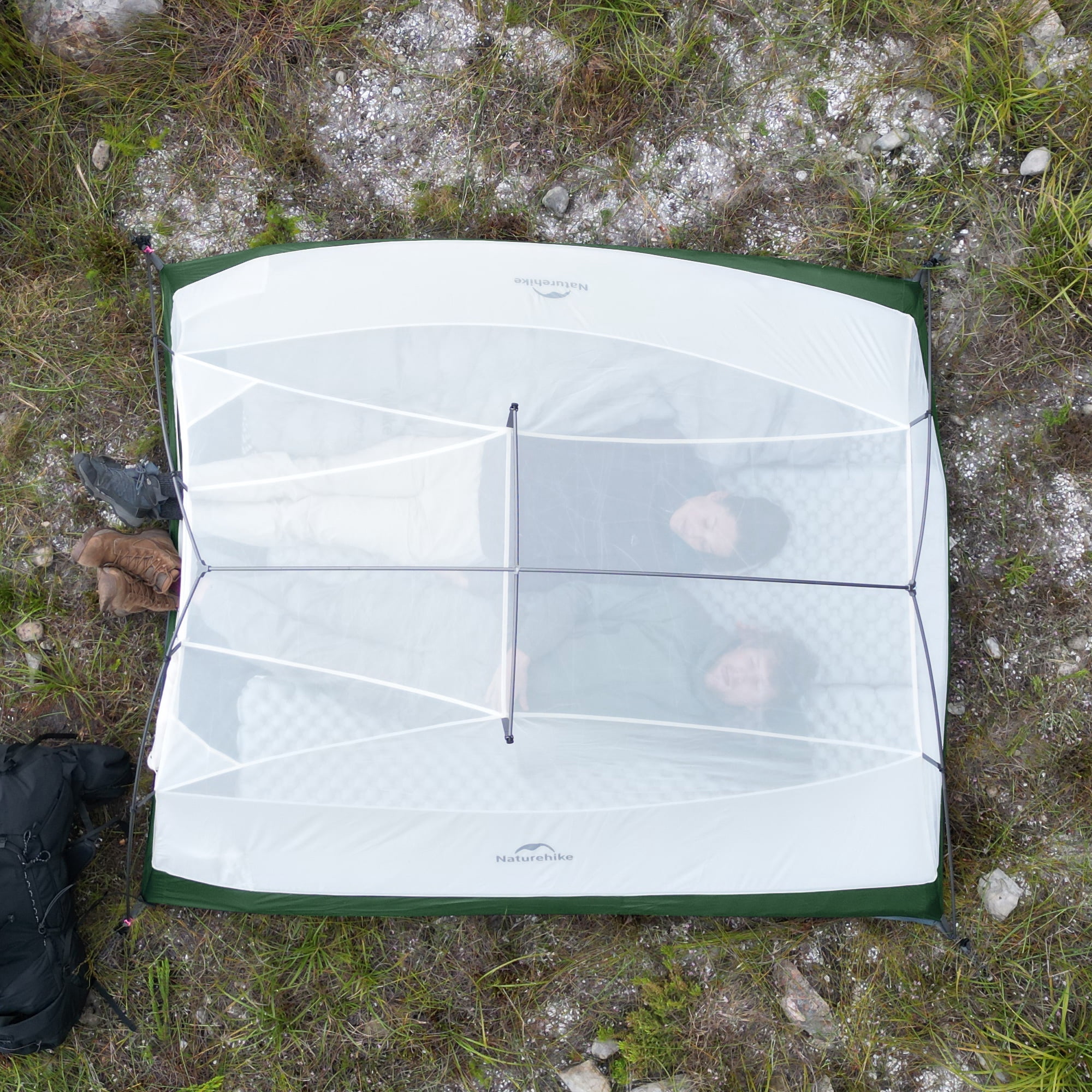 Naturehike Cloud-Up 2 Person Tent Lightweight Backpacking Tent with Footprint - Free Standing Ultralight Camping Hiking Backpack Tents Two Person Tent