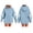 Blue sweatshirts fou women #2, variant on Women Full Zip Hooded Jacket, Detachable Bow Decor On Two Sleeves, Blank Custom Print Area Oversized Outerwear, Drawstring Hood Front Pocket Loose Long Sleeve Coat Red,S