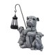 thumbnail image 4 of Estatua de resina con luz solar de perro de jardín creativo para decoración de exteriores en el patio. Estilo B, 4 of 9