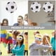 thumbnail image 3 of 1 juego de piñatas de fútbol para fiesta de cumpleaños, piñata de temática deportiva con palo ciego, 3 of 7