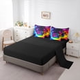 thumbnail image 5 of Castle Fairy Children Ombre Gamer Bedding Comforter Set,Rainbow Gradient King Bedding Sets, 5 of 8