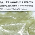 thumbnail image 3 of TechDiamondTools Diamond Powder from 325/400 to 50/60 mesh 5 Grams = 25carats. (270 grit 270/325 mesh), 3 of 4