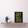 thumbnail image 2 of Gym Motivation Grit Hustle Respect Exercise Workout Decor Artwork Framed Wall Art Print A4, 2 of 4