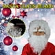 thumbnail image 2 of Peluca blanca navideña con barba larga y barba, accesorios para disfrazarse de Papá Noel., 2 of 4