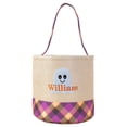 thumbnail image 2 of AKEGAMN Clearance! Halloween Handbag Basket Canvas Bucket Halloween Decorative Hand Held Cloth Basket Large Capacity Storage Candy Basket The material its durability and sturdiness, allowing for lon, 2 of 9
