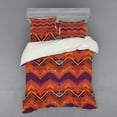 thumbnail image 2 of Ambesonne Tribal Bedding Set 3 Pcs, Native Zigzag Ornament, Twin XL, Multicolor, 2 of 3