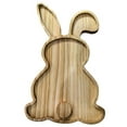 Baking Tray Set Of 3 Farmhouse Bunny Serving Trays， Nesting Rabbit