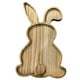 thumbnail image 3 of Bandejas para servir con forma de conejo de granja Bandejas de madera para embutidos con forma de conejo para Pascua o primavera, 3 of 8