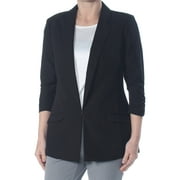 INC $79 Womens New 1593 Black Pocketed Single Button Blazer Jacket M Petites B+B