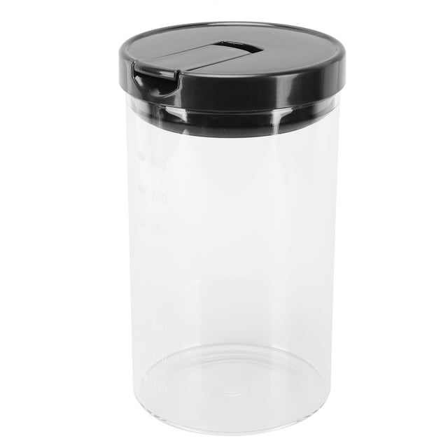 Glass Jar with Lids Scale Line Food Storage Containers for Kitchen Household of Dry Goods 800ml/600ml