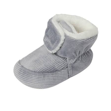 

ZTKWD Baby Girls and Boys Soft Soles Slip-Resistant Crib Boots Toddler Prewalker Winter Crib Shoes