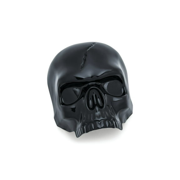 Skull Horn Cover, Gloss Black