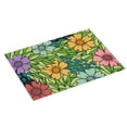 thumbnail image 2 of Microfiber Drying Mat, Flowers Floral Background Stamp Dish Drying Mat for Kitchen Counter, 18 x 24 inches Multicolor, 2 of 9