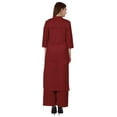 thumbnail image 4 of Bimba Robe Indienne Traditionnelle Unie pour Femmes Kurta et Pantalon Palazzo Ensemble, 4 of 7